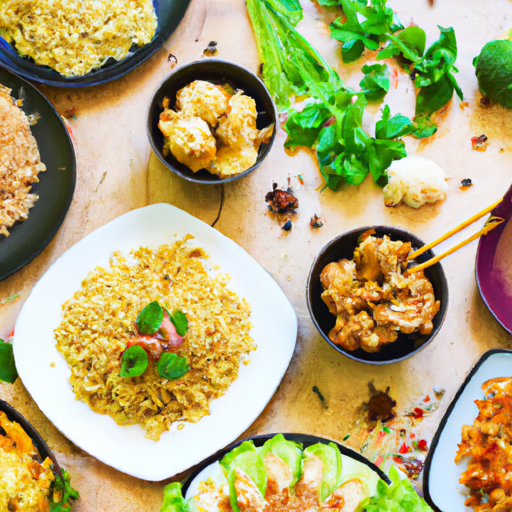 Hero: colorful assortment of plated dishes and ingredients